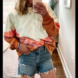 NWT Free People Ombre Crewneck M
